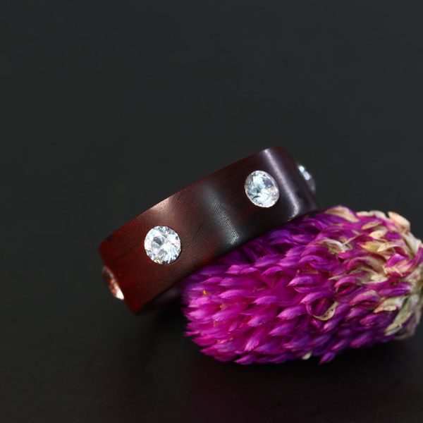 Rosewood Ring/Couple's Ring/his & her ring/6 gems ring - Image 2