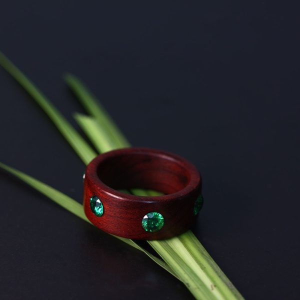 Rosewood Ring/Couple's Ring/his & her ring/6 gems ring - Image 5