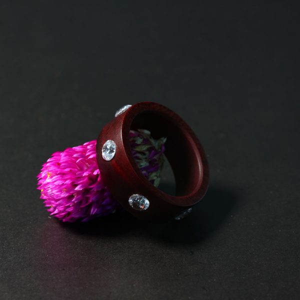 Rosewood Ring/Couple's Ring/his & her ring/6 gems ring - Image 6