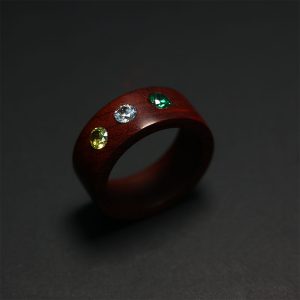 Rosewood ring/his & her ring