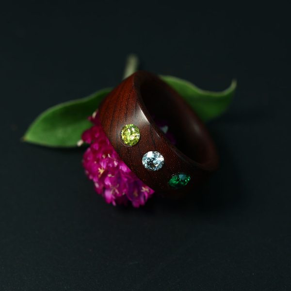 Rosewood ring/his & her ring - Image 4