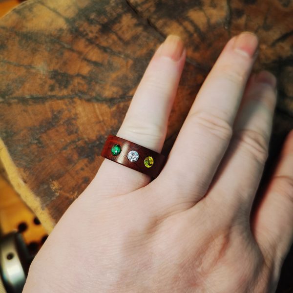 Rosewood ring/his & her ring - Image 6