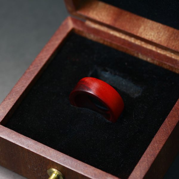 Rosewood ring, rings for lovers, couple's ring - Image 6