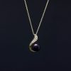 Rosewood necklace pendant- Promoting Health and Well-being - 24K gold