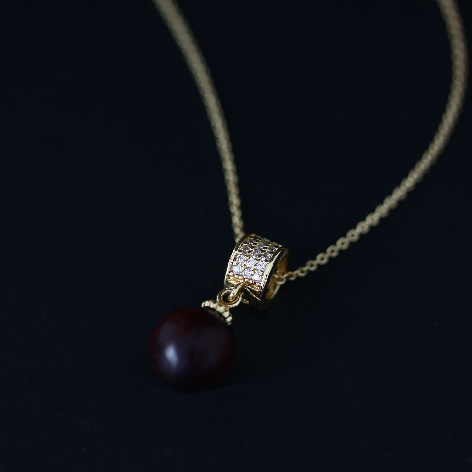 Rosewood necklace pendant- A touch of luxury, vintage, simple, and elegant. - Image 4